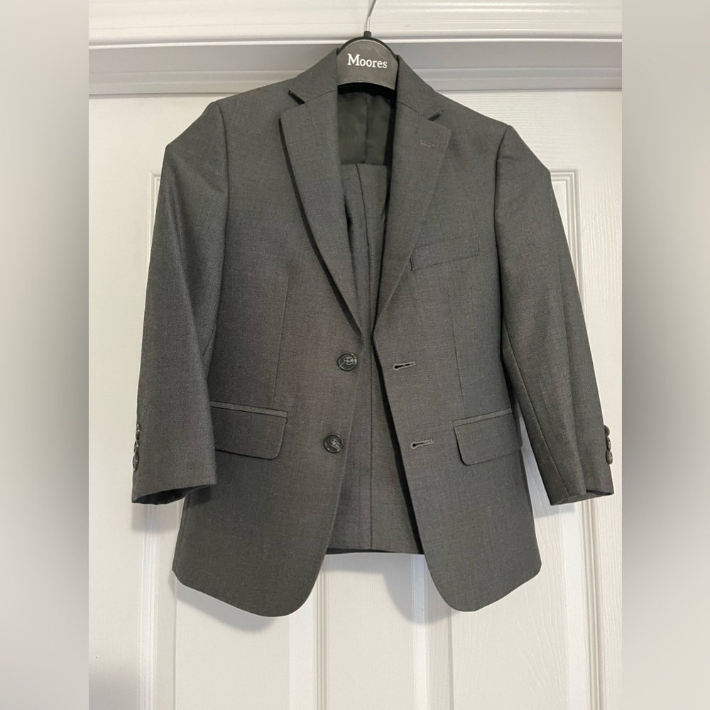 Michael Kors Boys Charcoal Gray 2 Pcs Suit